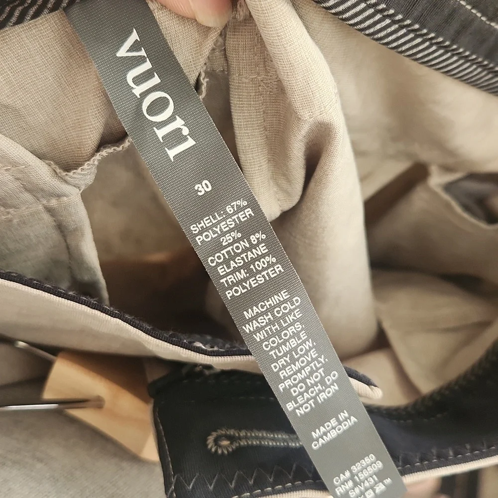 Nwt- Vuori Aim Pant Khaki Pants Size 30